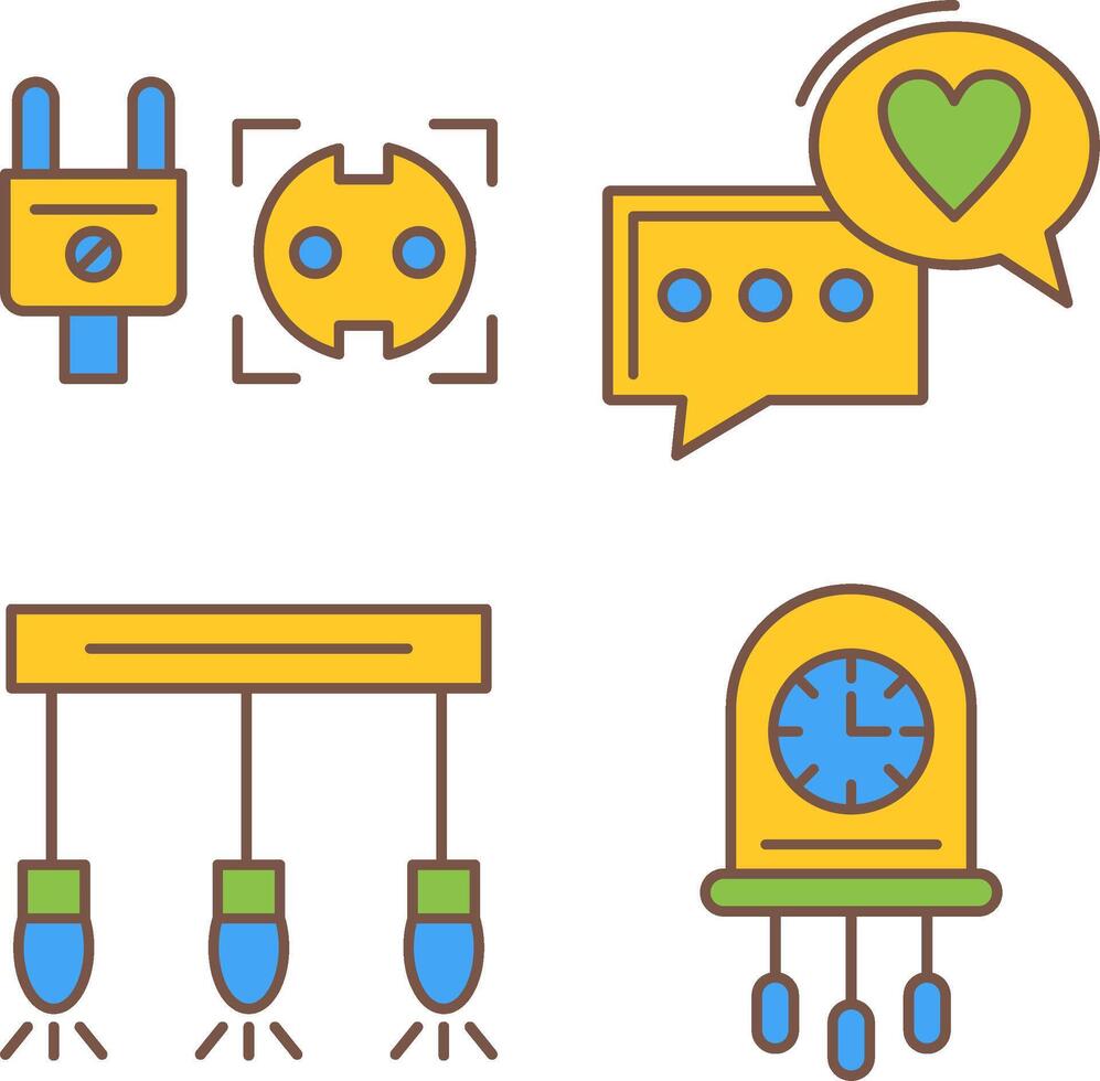 Socket and Chat Icon vector