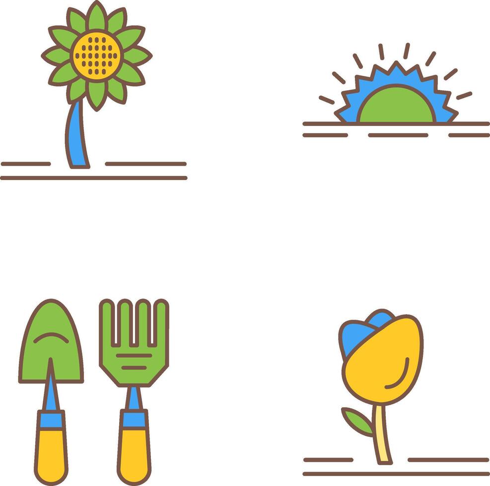 Sunflower and Sunshine Icon vector