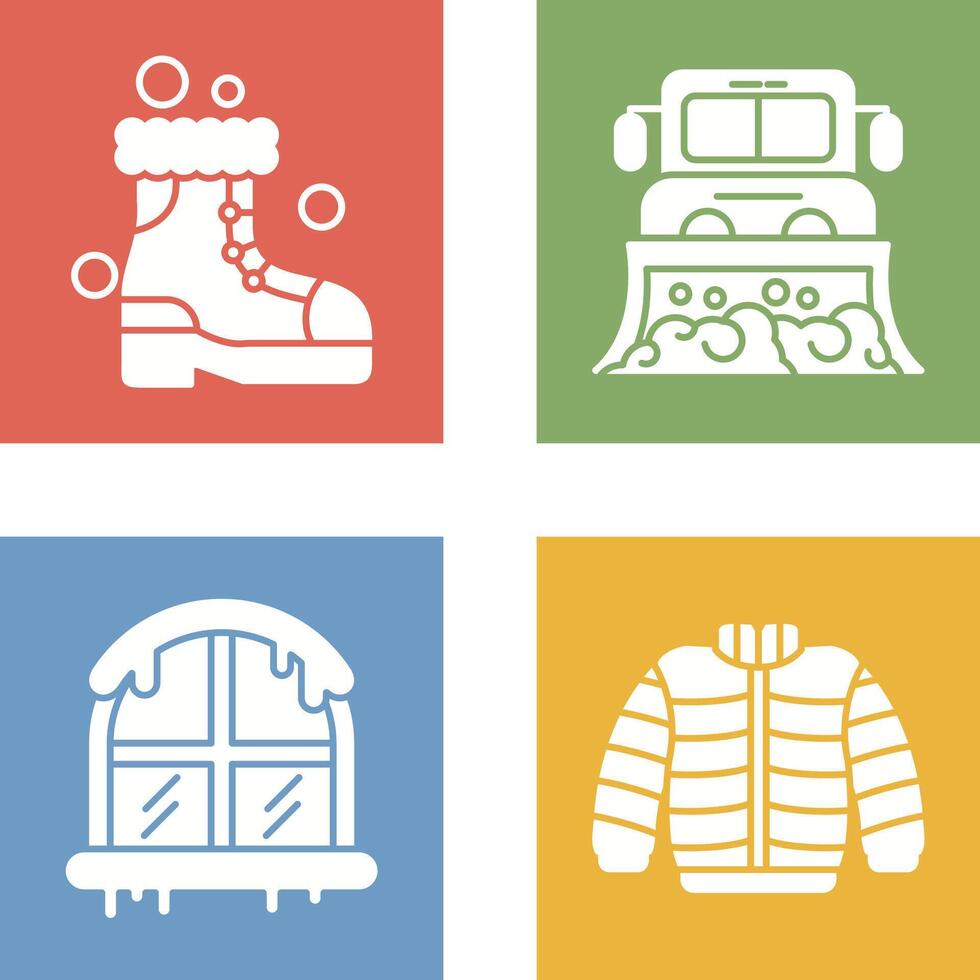 Snowshoes and Truck Icon vector