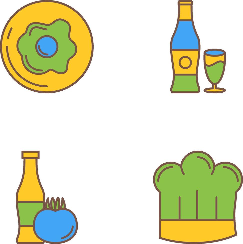 Breakfast and Bear Icon vector