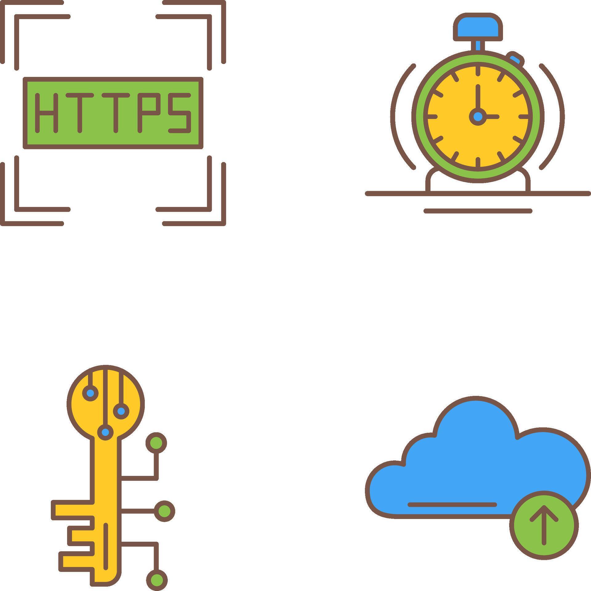 Https and Alarm Icon 44681026 Vector Art at Vecteezy