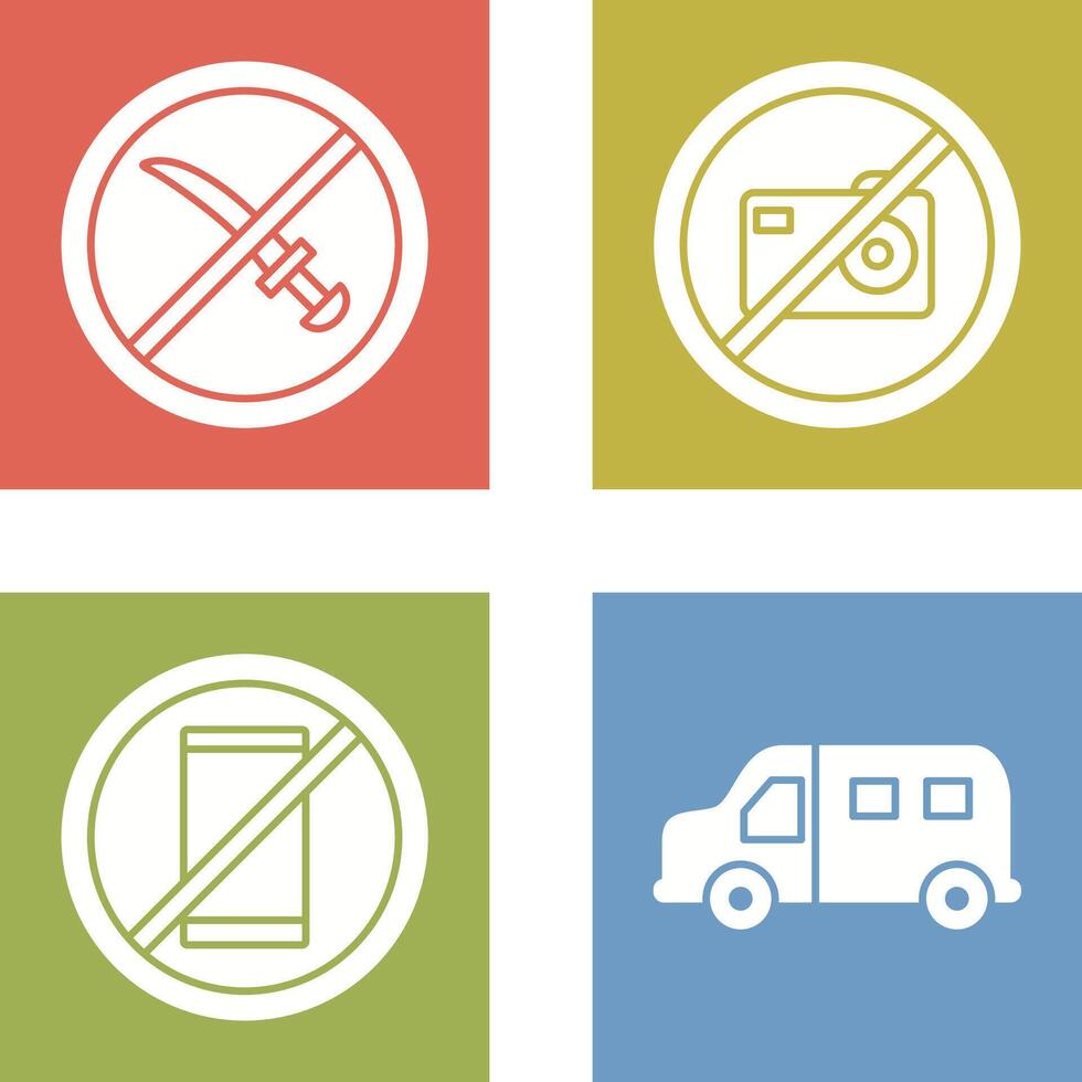no weapons and no pictures Icon vector
