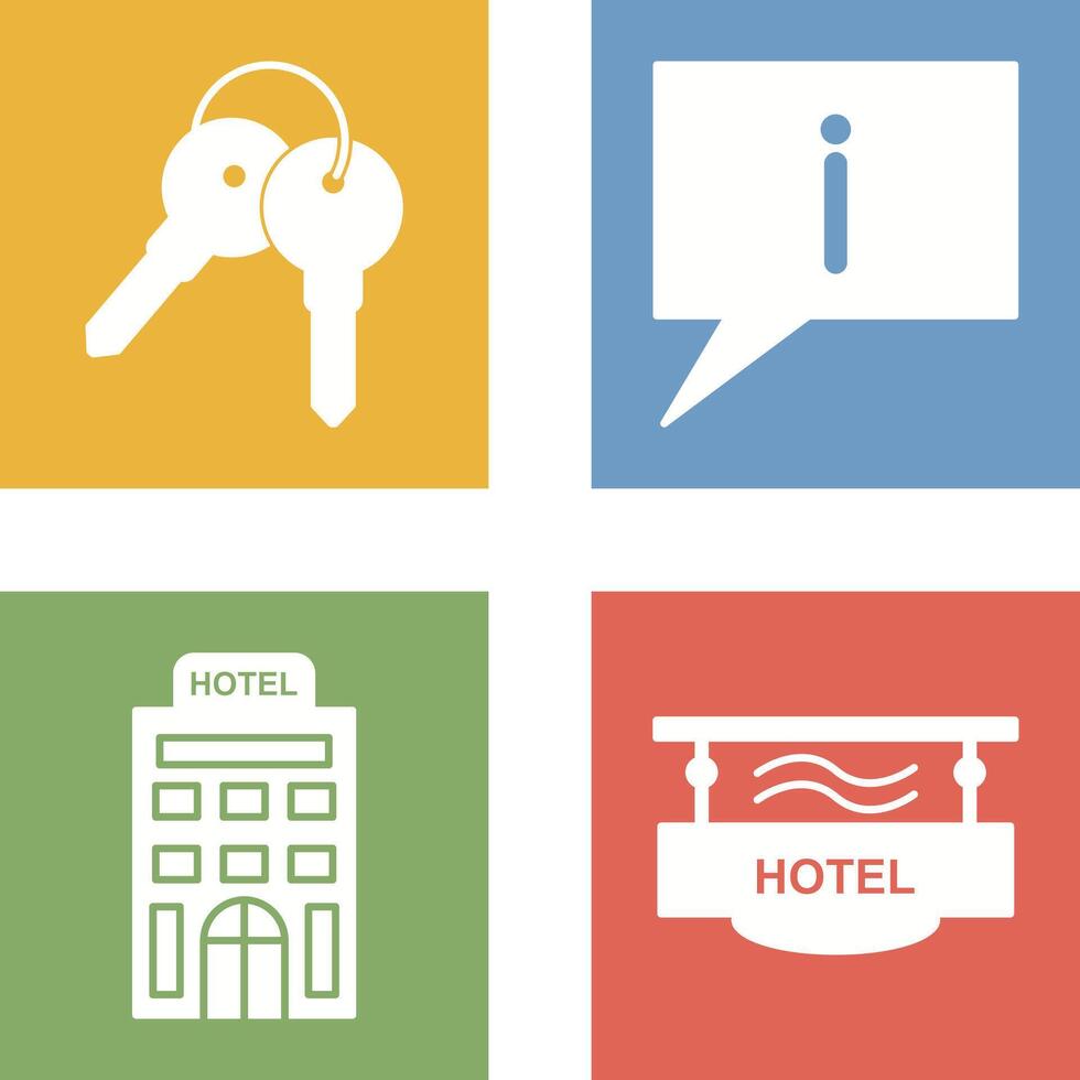 keys and information Icon vector