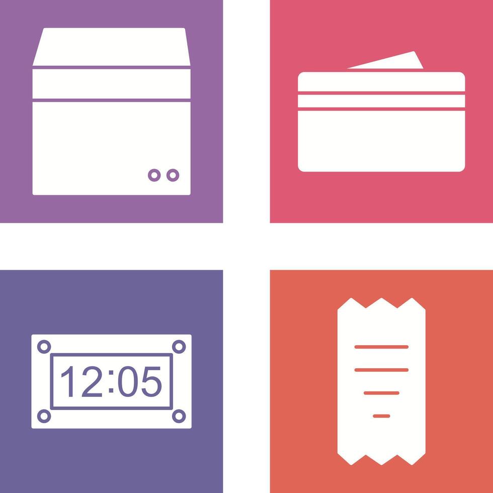 box and wallet Icon vector