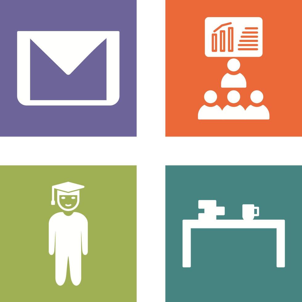 e mail and class Icon vector