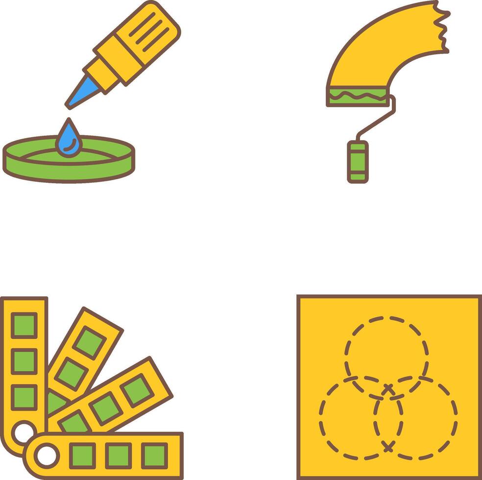 dropper and paint Icon vector