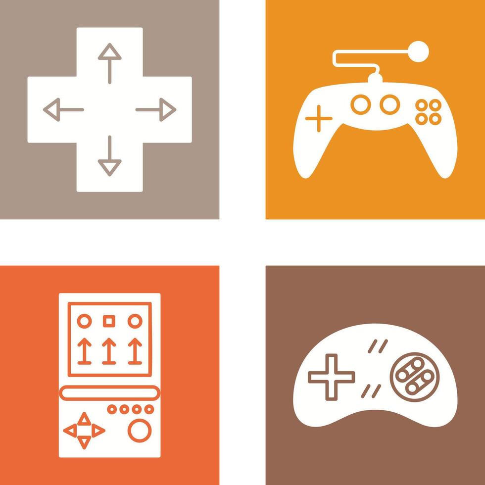 Direction Key and Gaming Control Icon vector