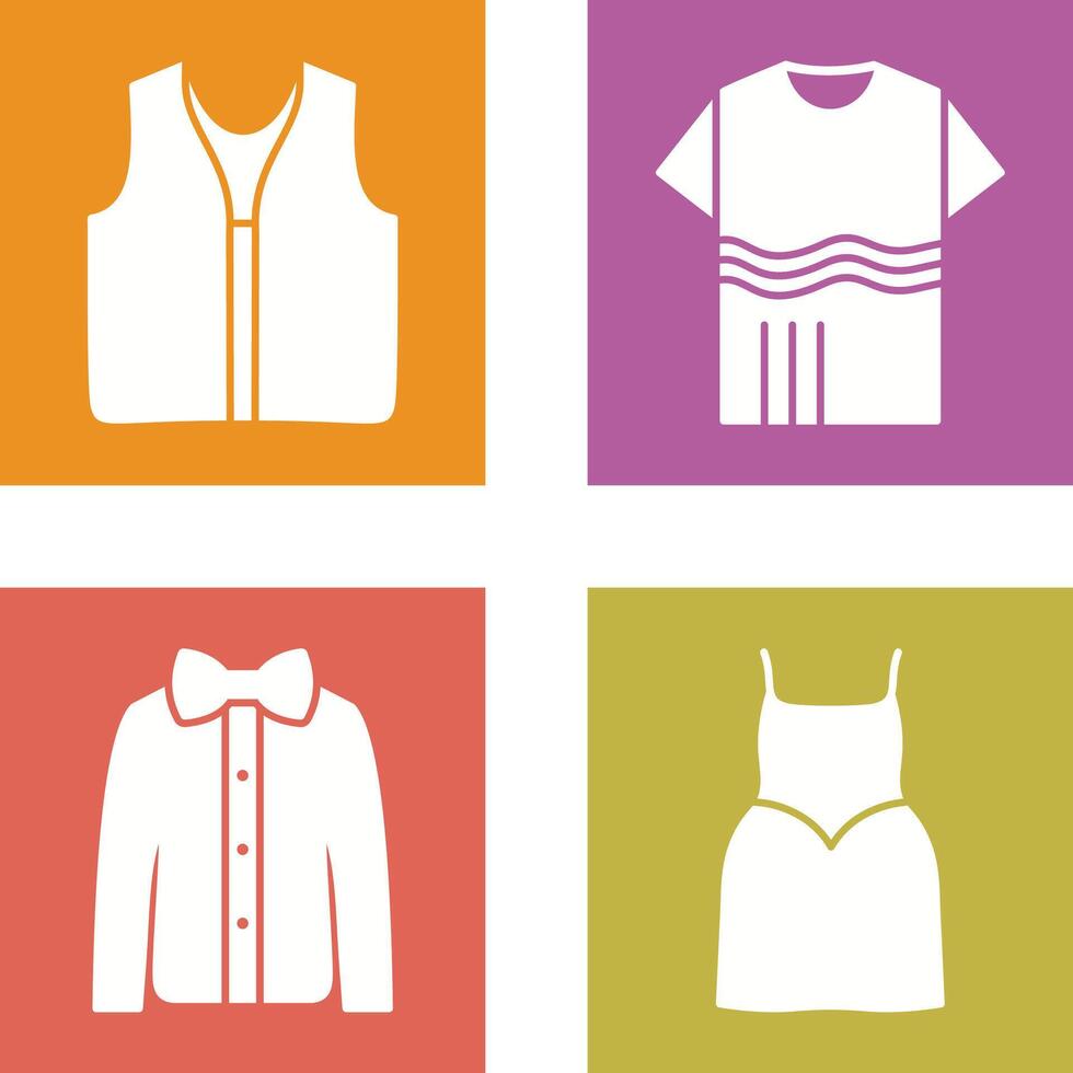 Swimming Vest and Accessory Icon vector