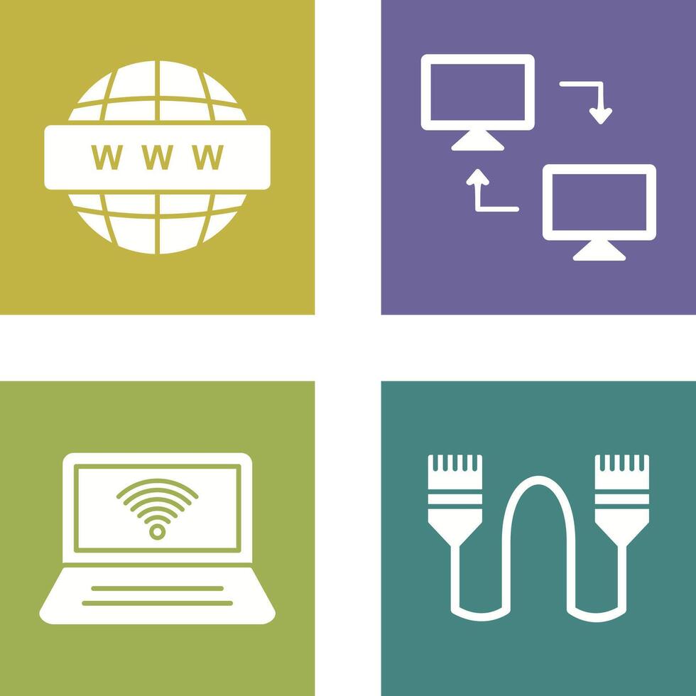 Sharing Systems and World Wide Icon vector
