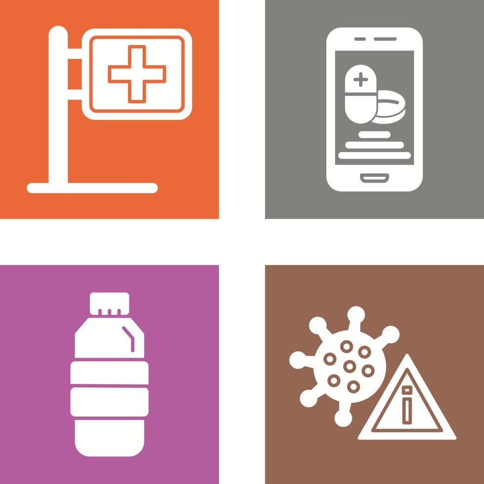 Signboard and Online Store Icon vector