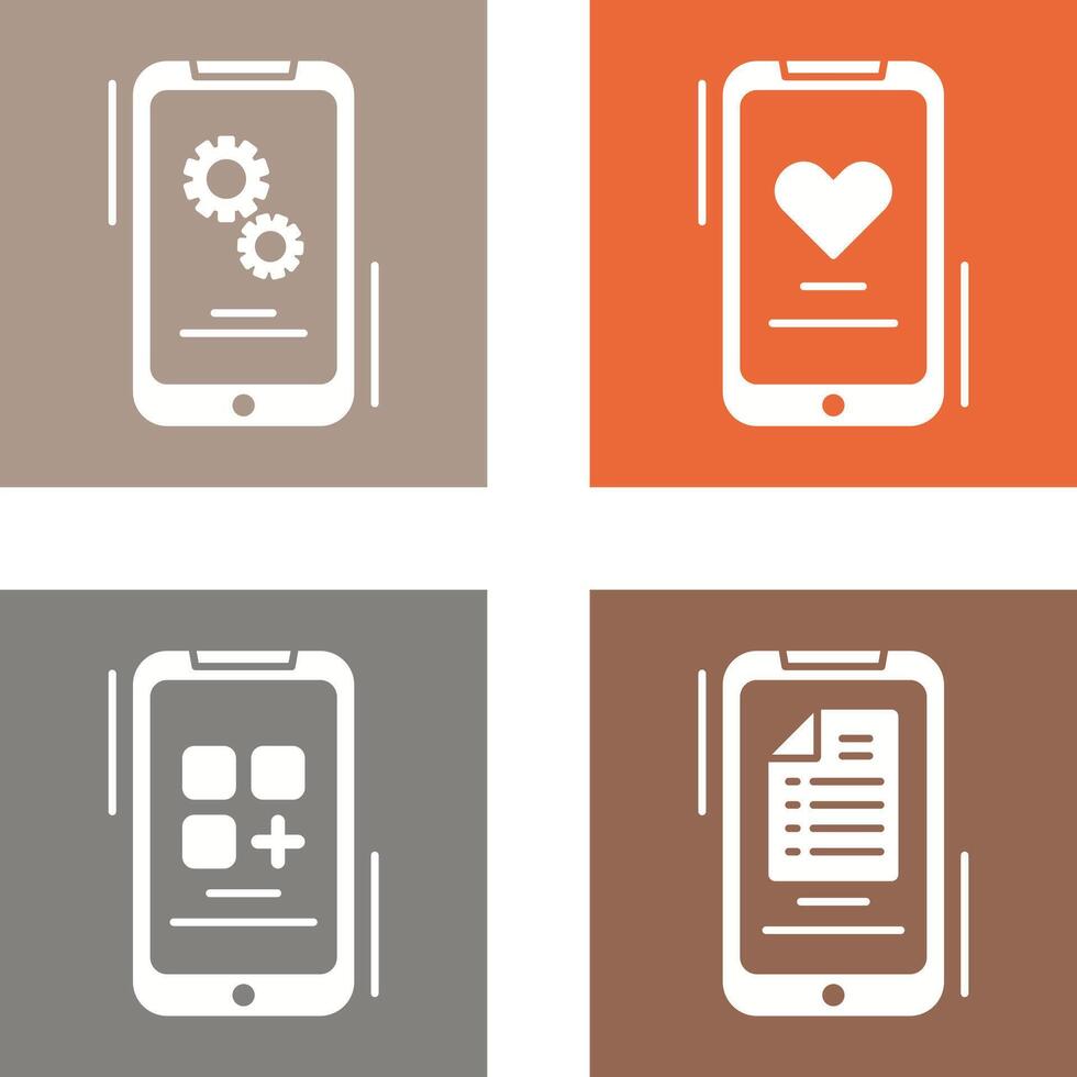 Setting and Favourite Icon vector