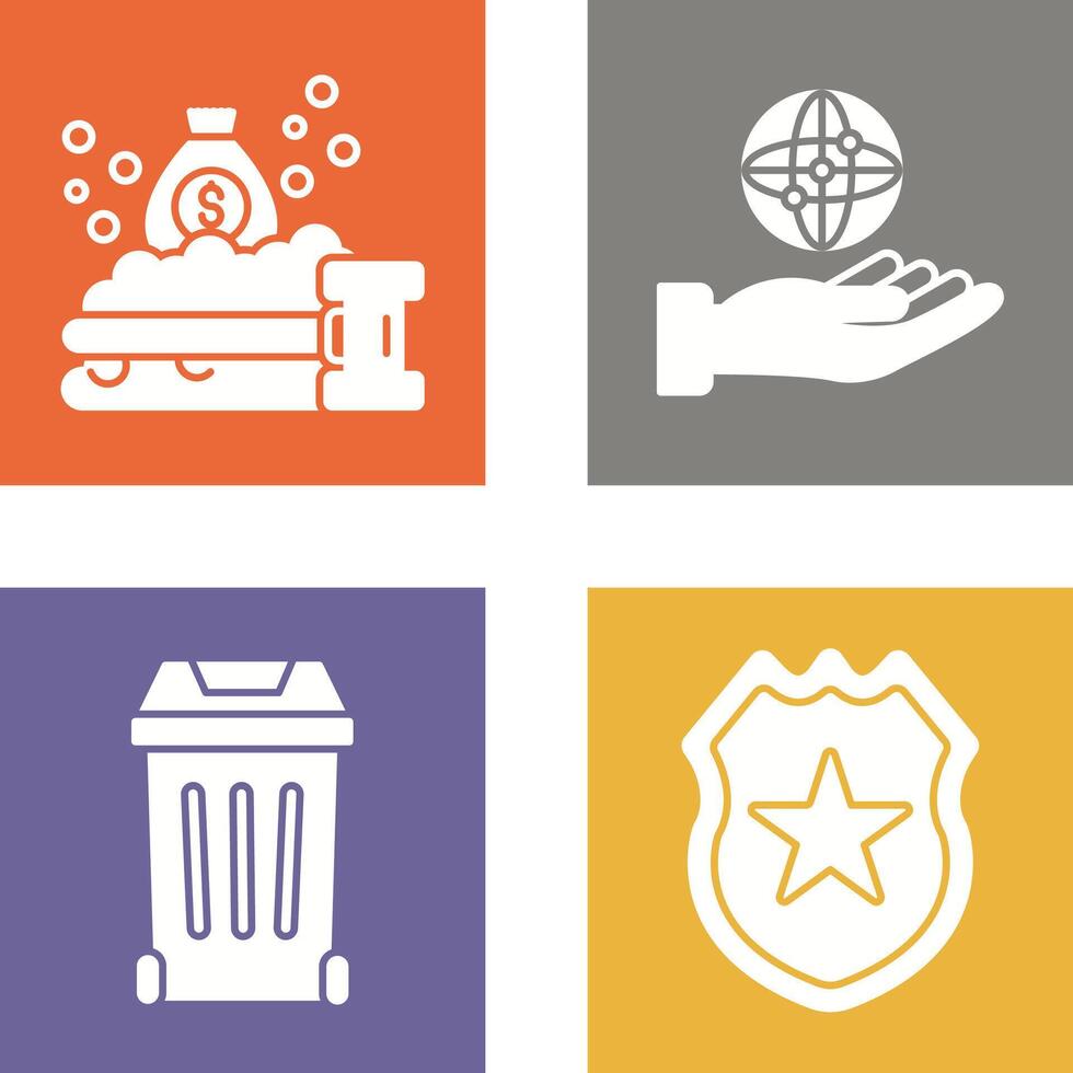 Money Laundering and Management Icon vector