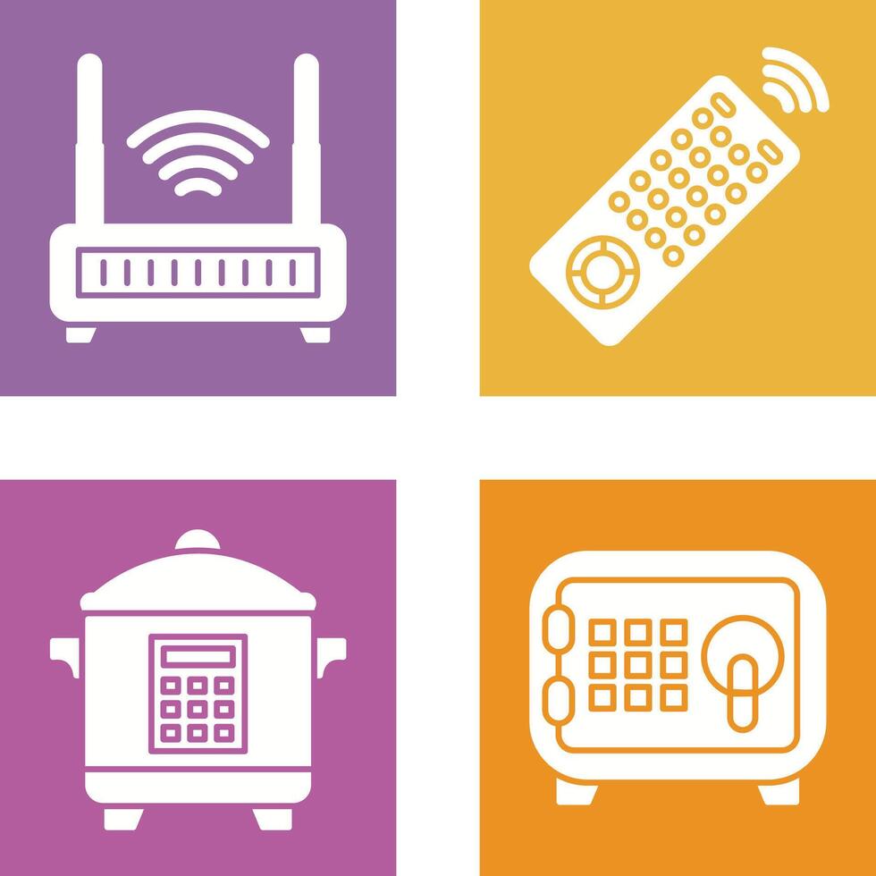 Remote and Antina Icon vector