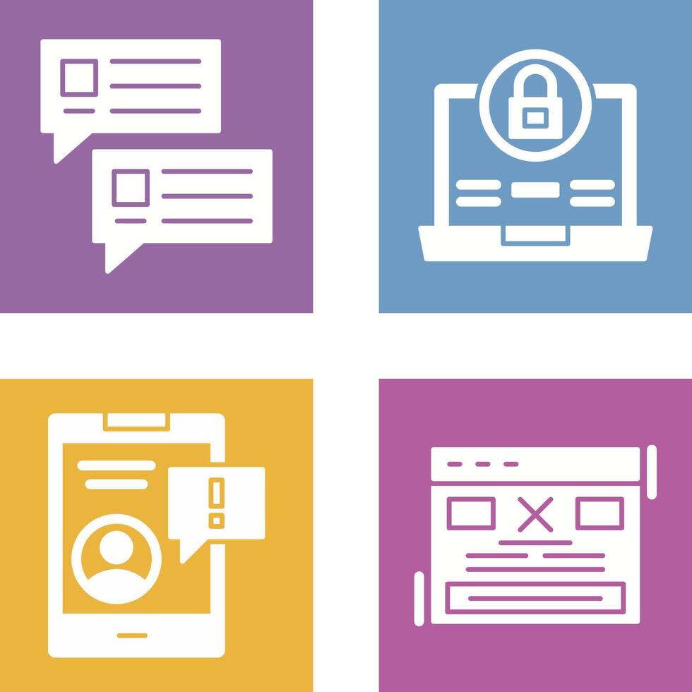 Lock and Project Consulting Icon vector