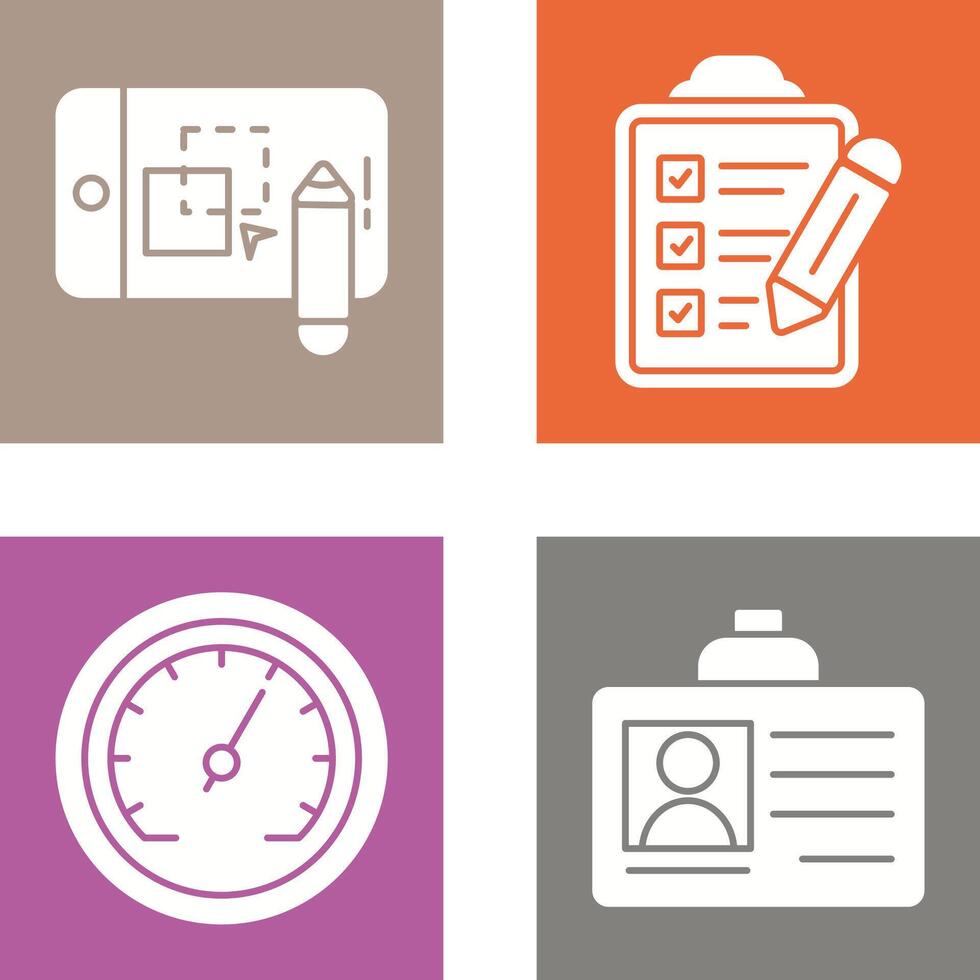 Pathfinder and Checklist Icon vector
