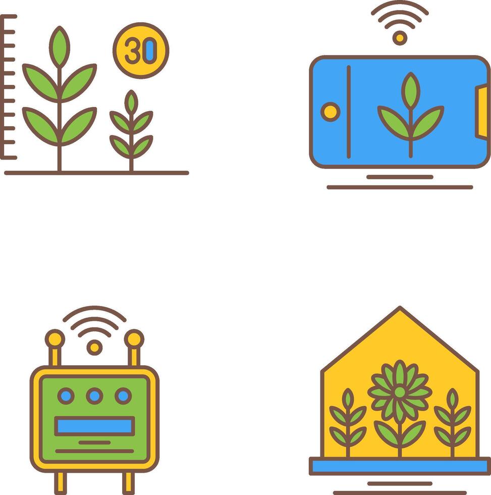 Growth and Device Icon vector