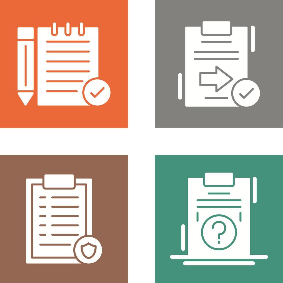 Check Notes and Send Icon vector