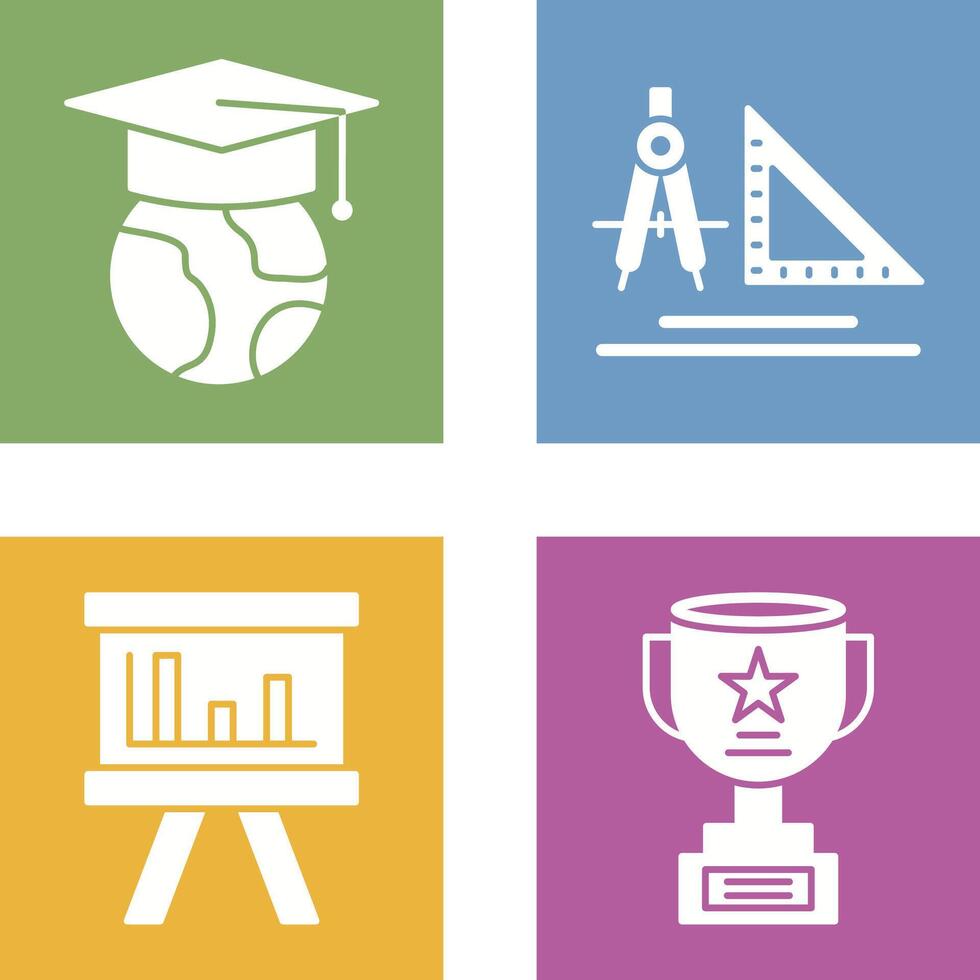 Earth and Compass Icon vector