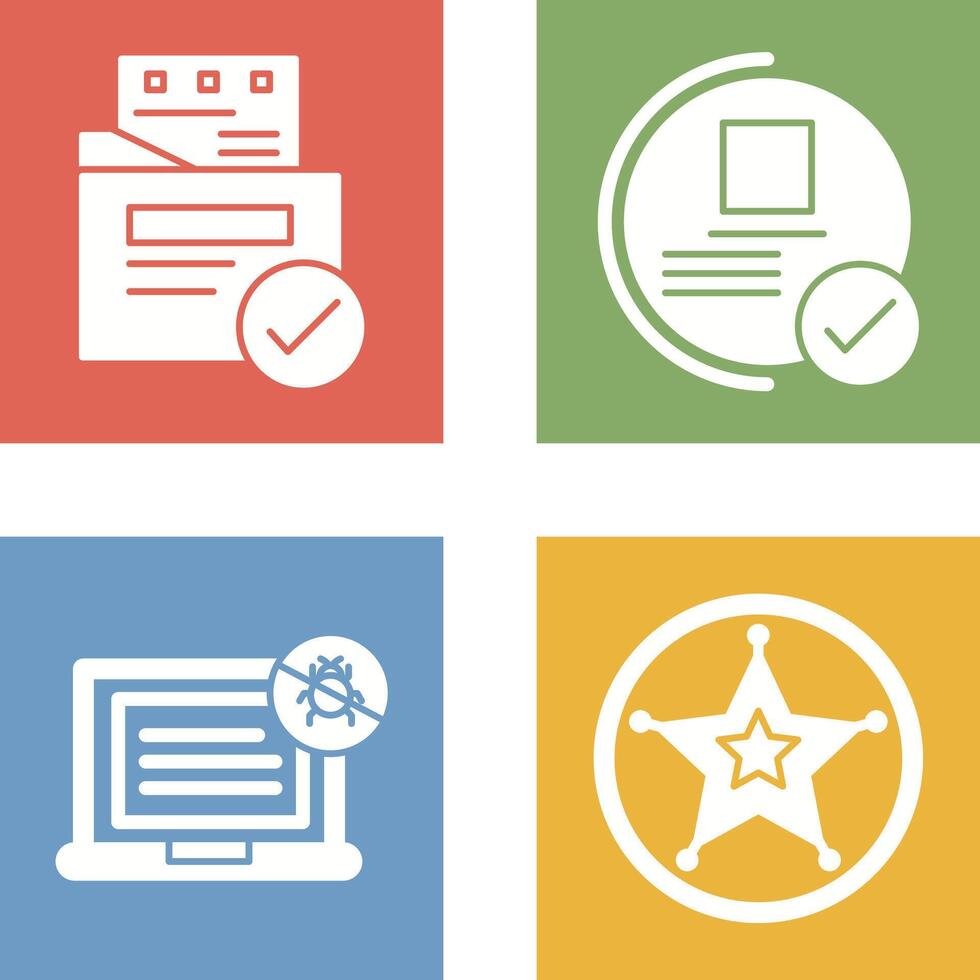 File Protection and Guarantee Icon vector