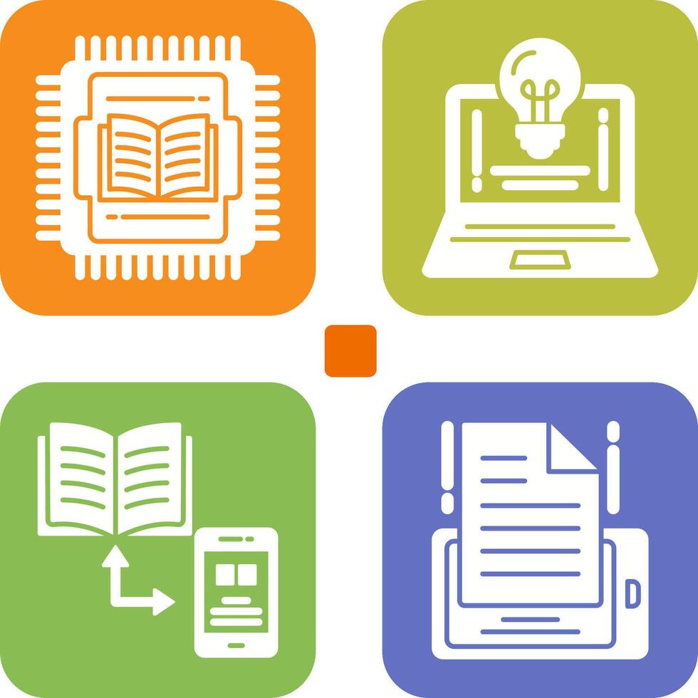 Cpu and Lamp Icon vector