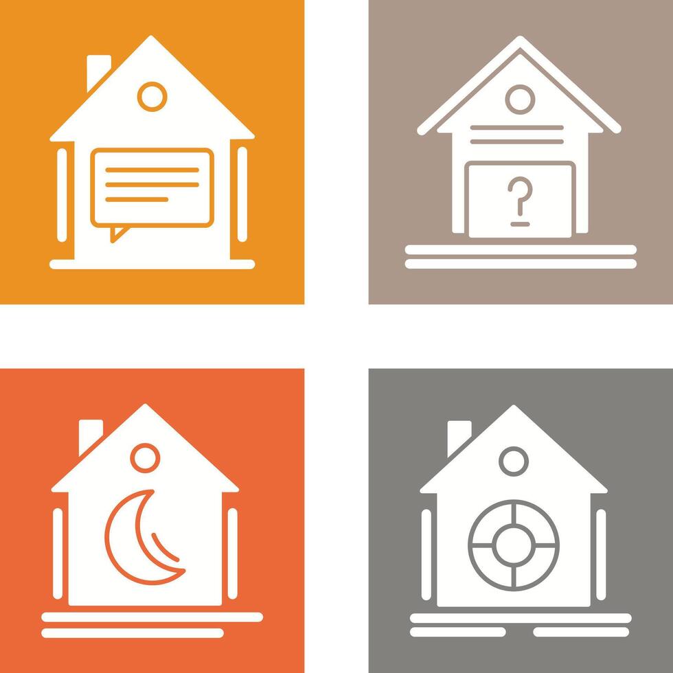 Message and Unknown Icon vector