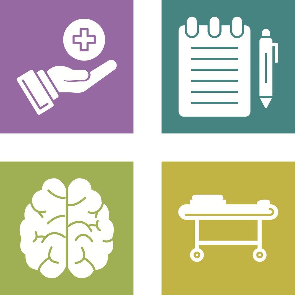 Care and Notepad Icon vector