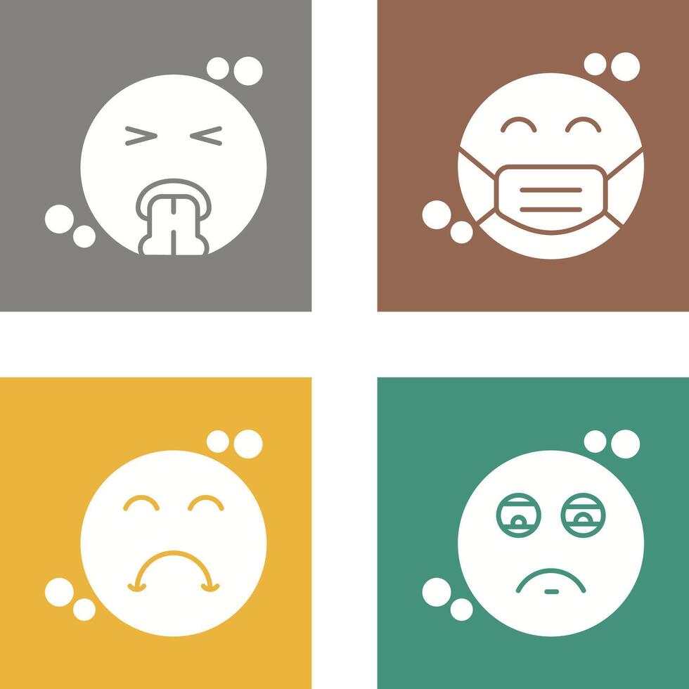 Vomit and Mask Icon vector