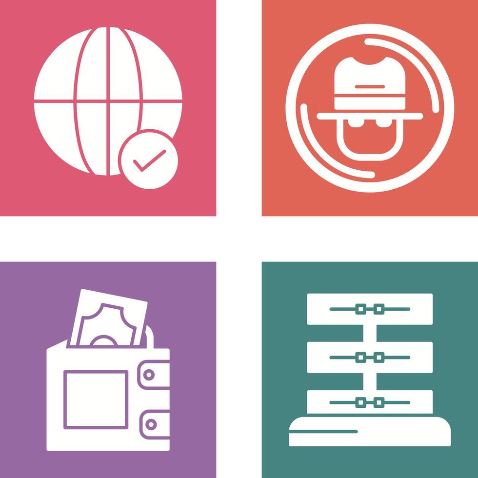 Internet and Spy Icon vector