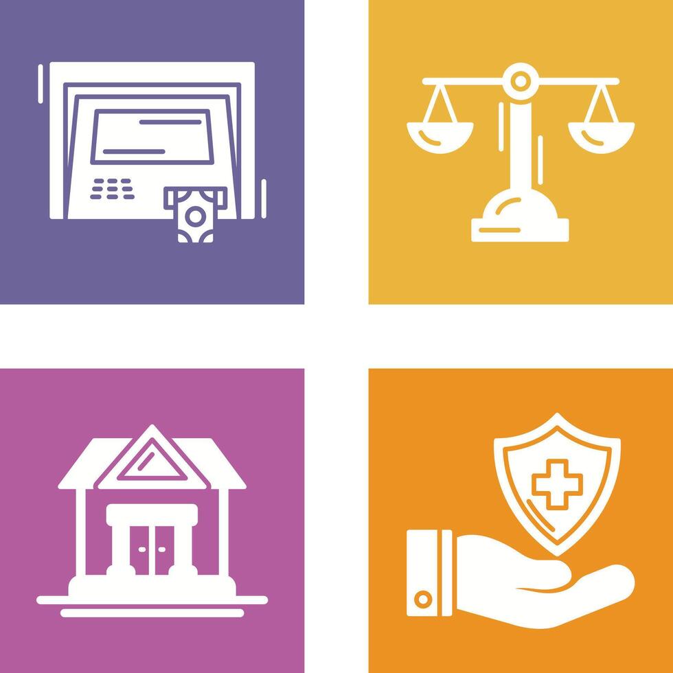 ATM and Balance Icon vector
