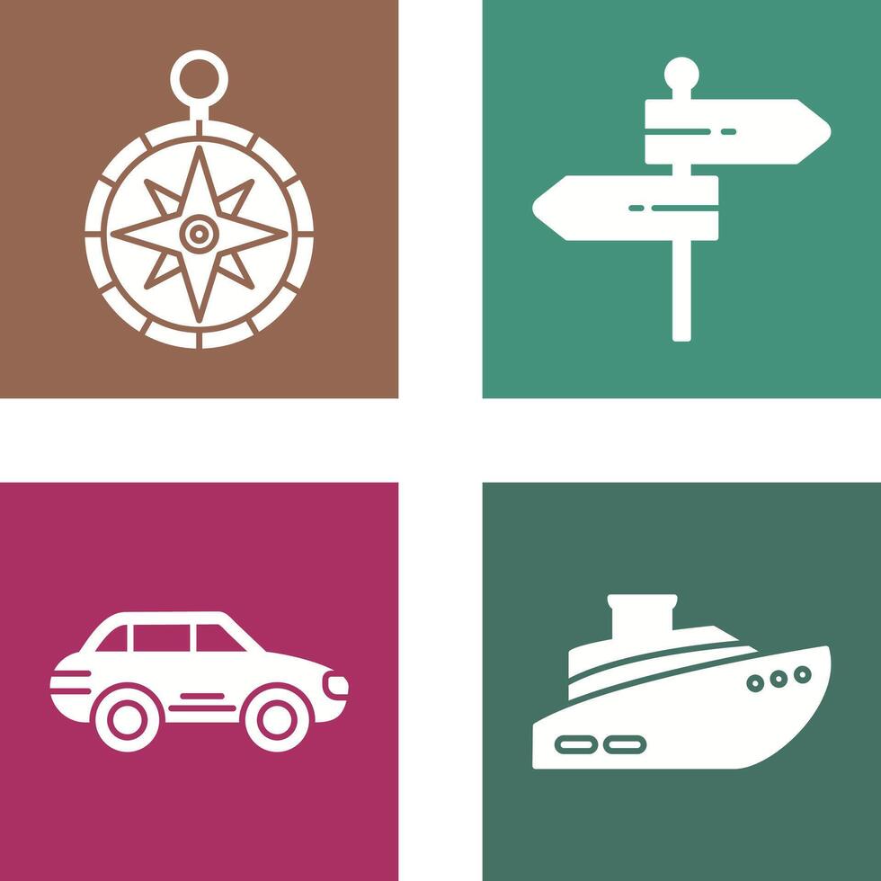 Compass and Direction Icon vector