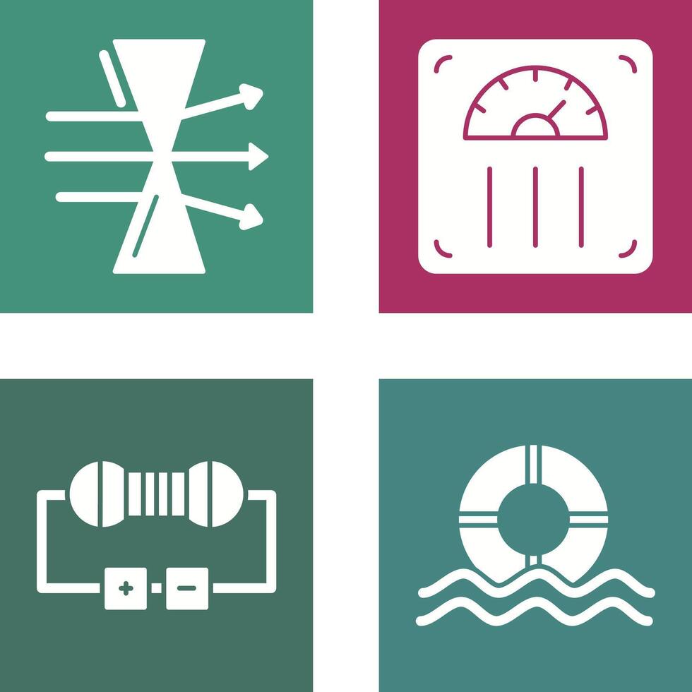 Dispersion and Weight Scale Icon vector