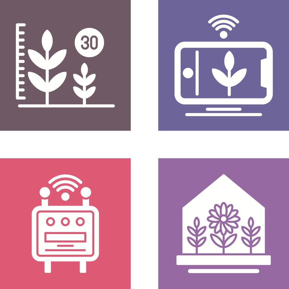 Growth and Device Icon vector