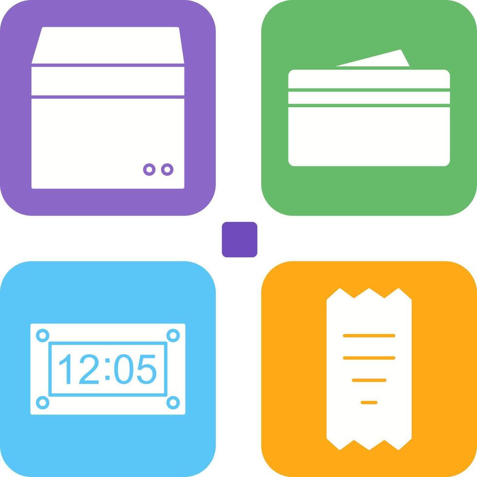 box and wallet Icon vector