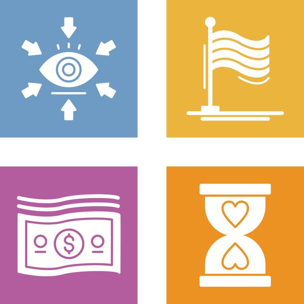 Visualization and Flag Icon vector