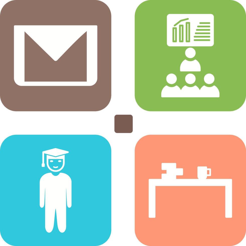 e mail and class Icon vector