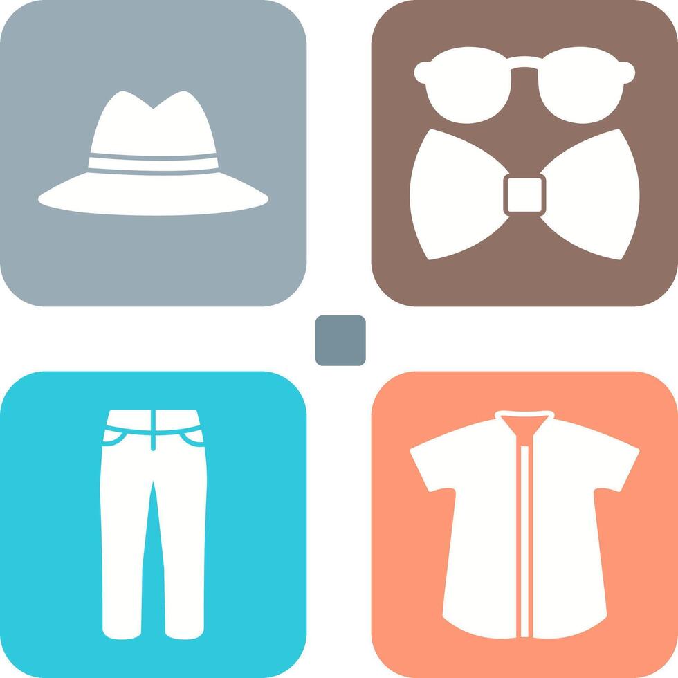 Hat and Hipster Style Icon vector