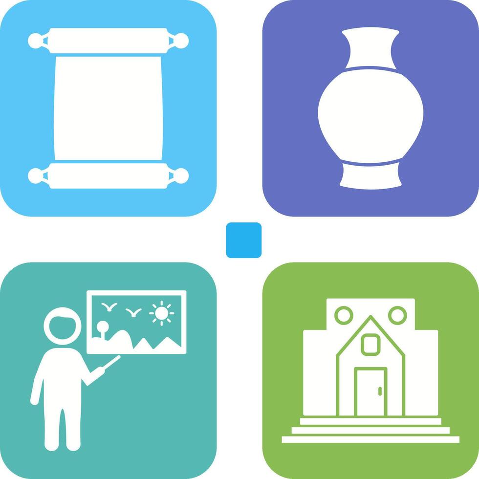Scroll of Paper and Antique Icon vector