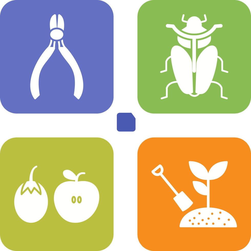 Cutter and Insect Icon vector
