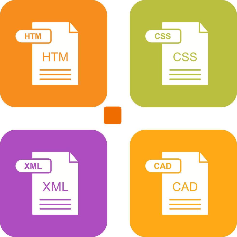 HTM and CSS Icon vector