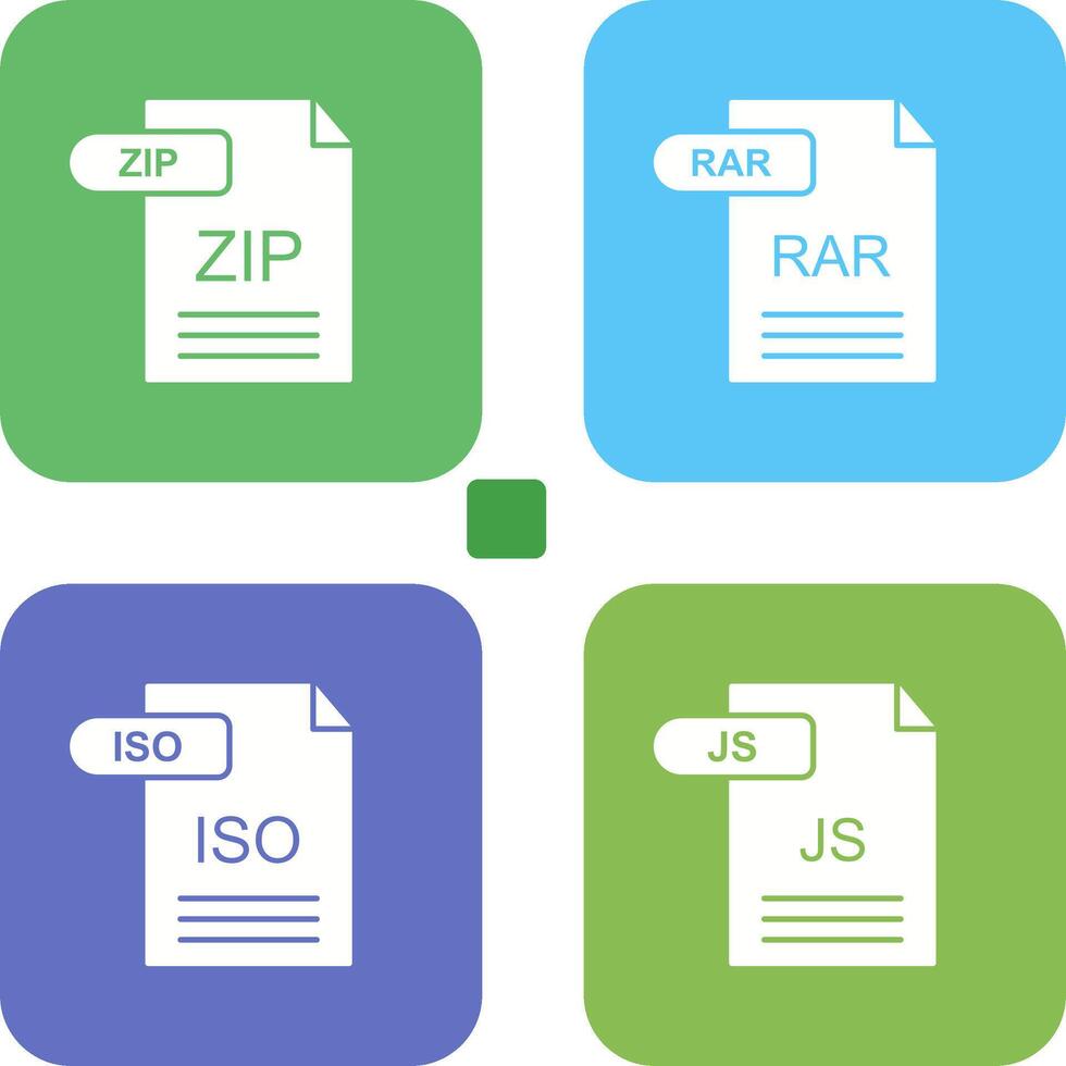 ZIP and RAR Icon vector