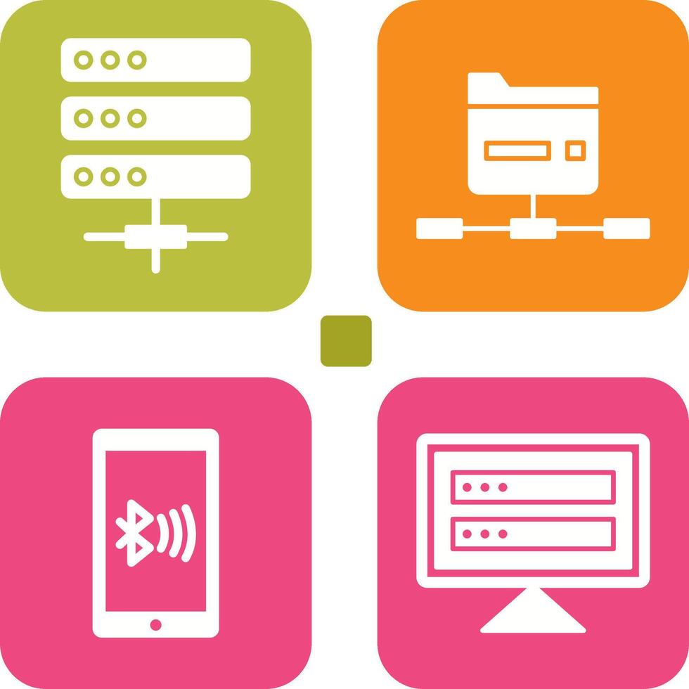 Server and Network Icon vector