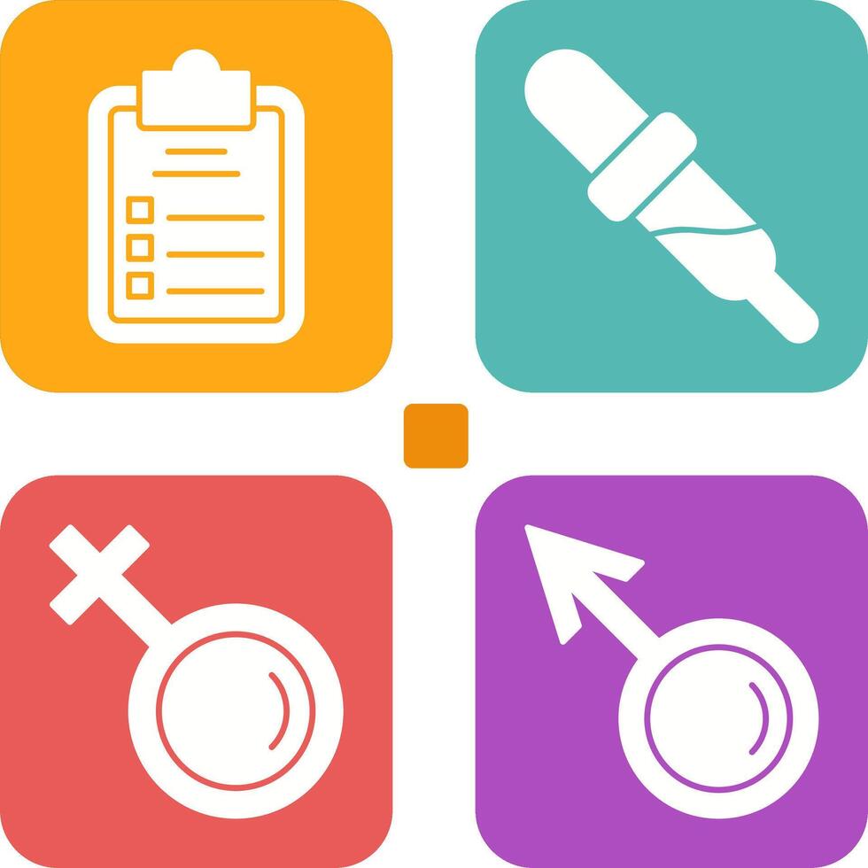 Diagnosis and Dropper Icon vector