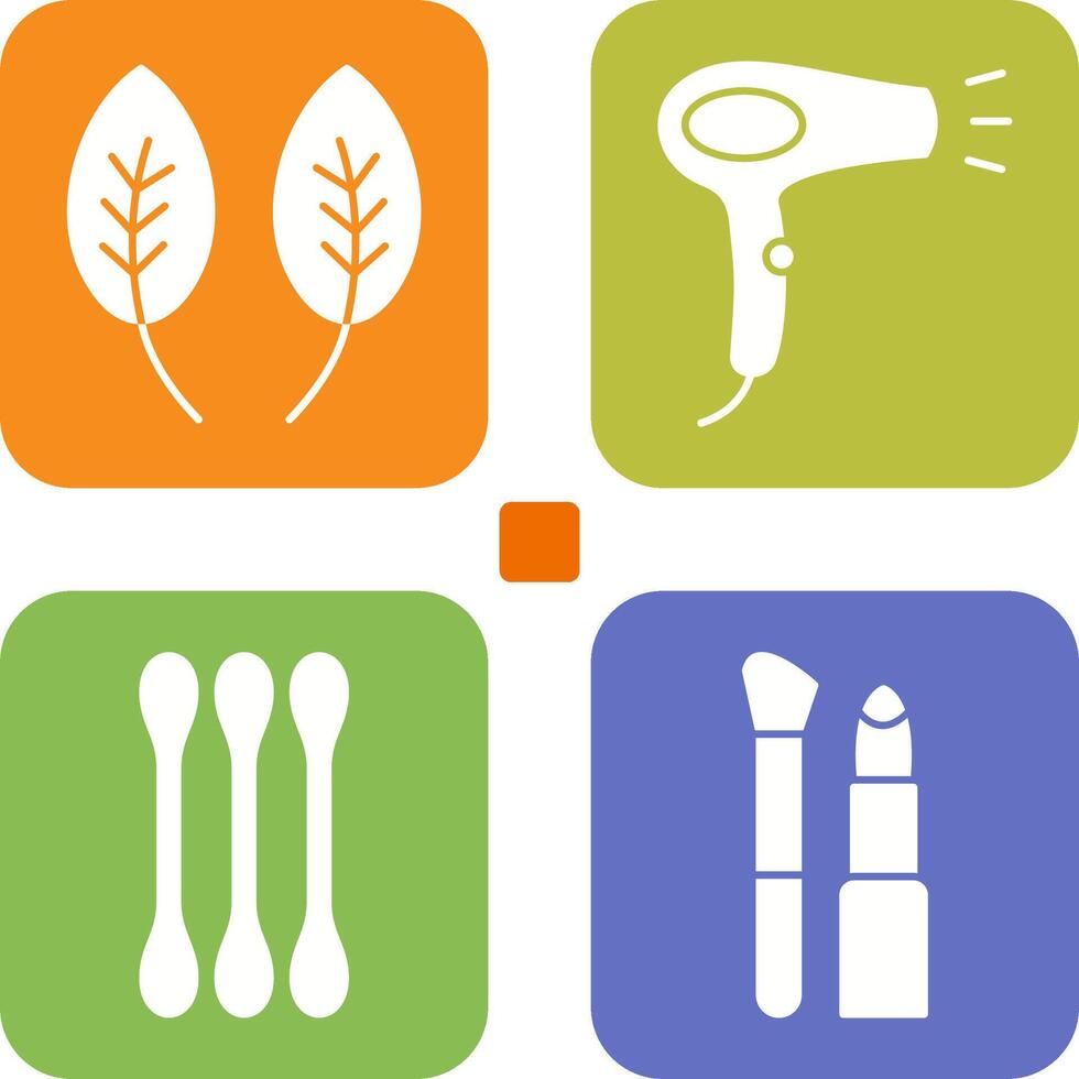 Herb and Hair removal Icon vector