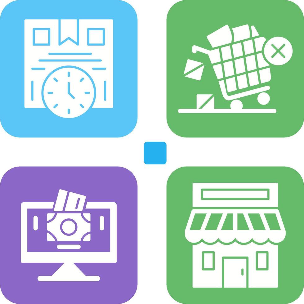 Time is Money and Offer End Icon vector