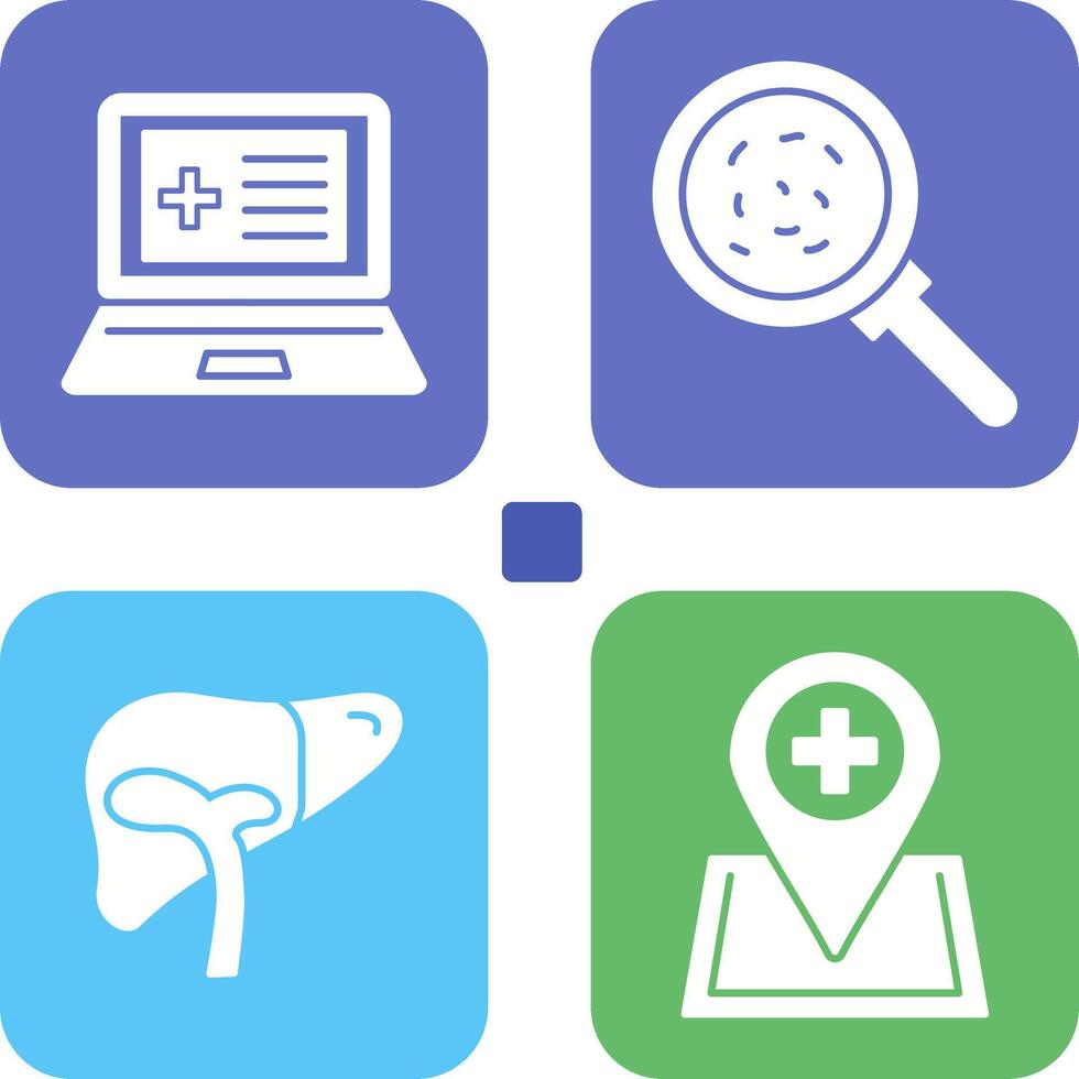 Laptop and Analytics Icon vector