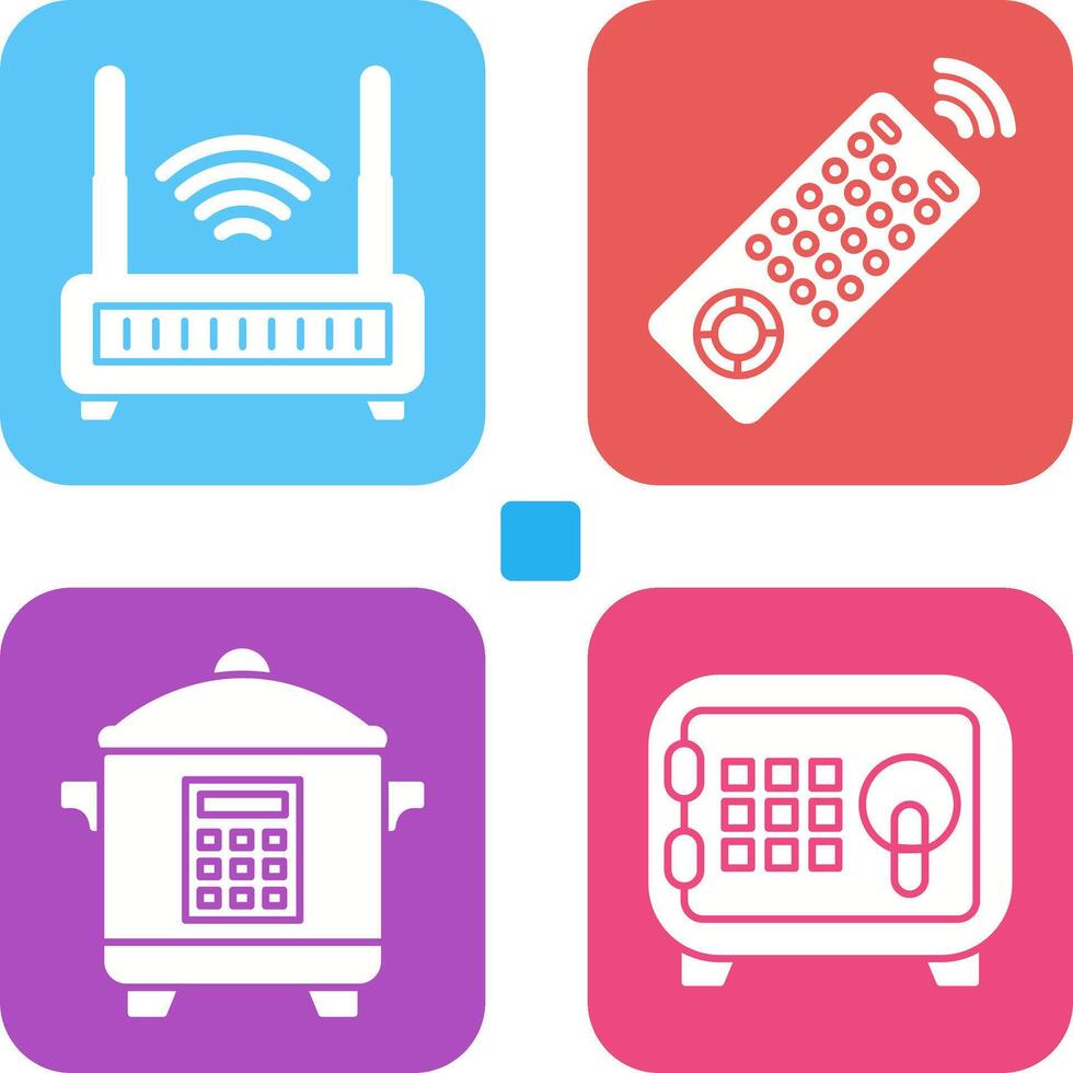 Remote and Antina Icon vector