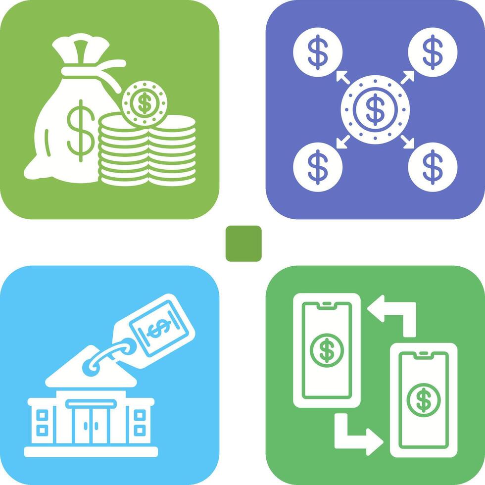 Saving and Distribution Icon vector