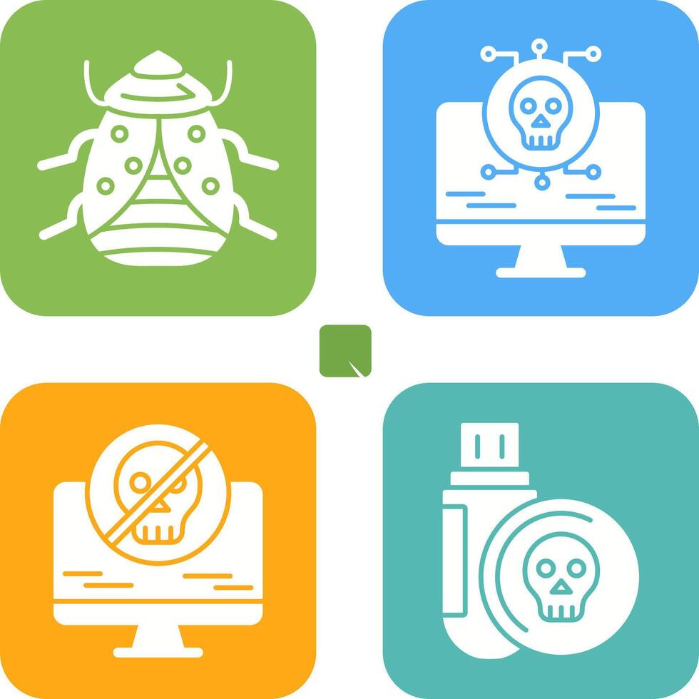 Bug and Virus Icon vector