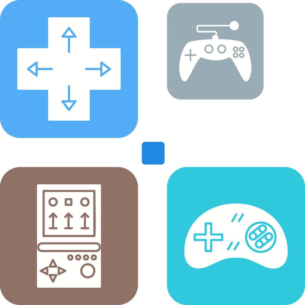 Direction Key and Gaming Control Icon vector