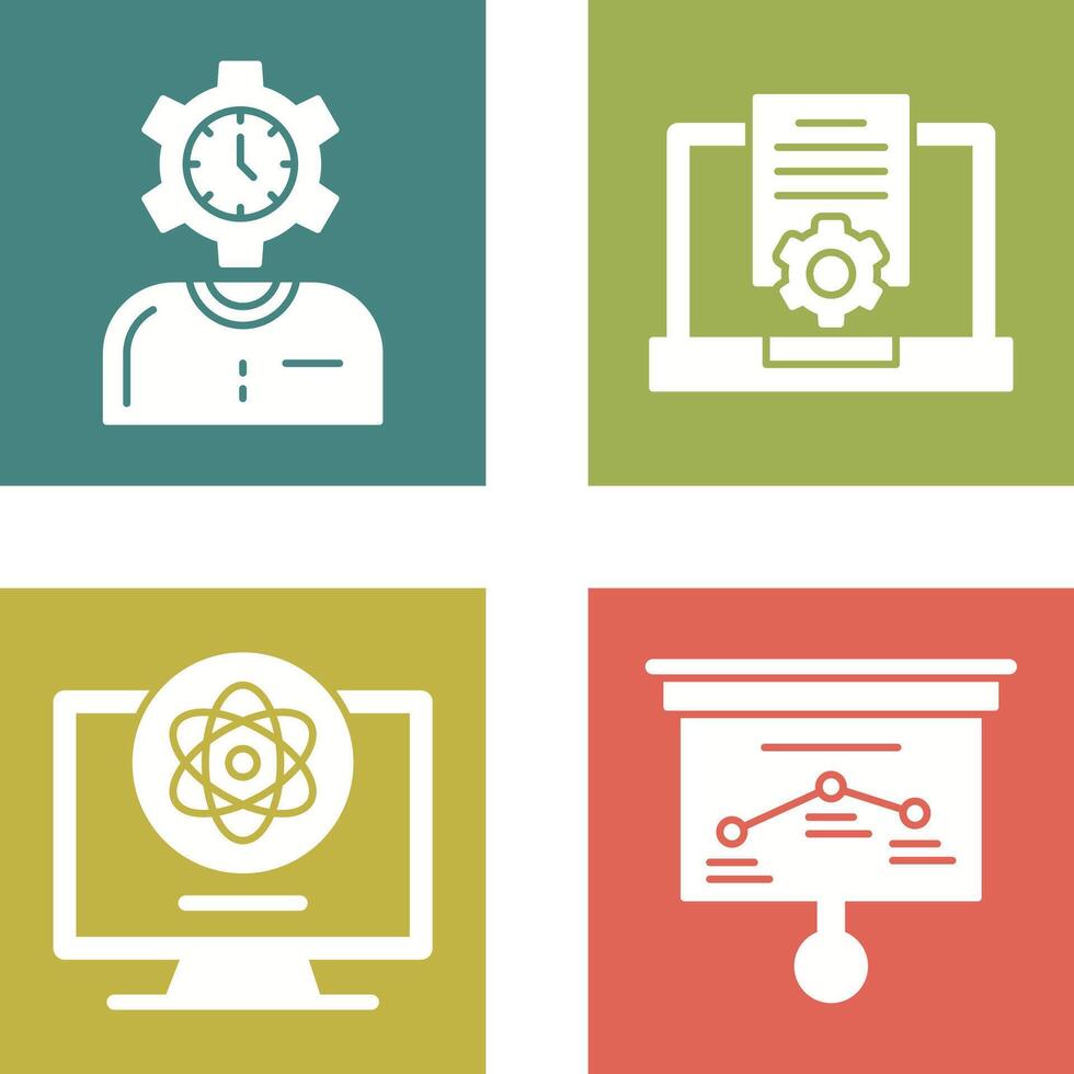 Time and Research Icon vector